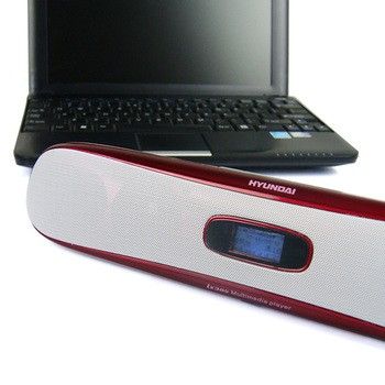 輸出/tf卡/usb/一線通/一鍵錄音/屏顯/鬧鐘 可樂紅色音箱產(chǎn)品圖片2